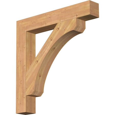 Ekena Millwork Legacy Block Smooth Bracket, Western Red Cedar, 5 1/2"W x 38"D x 38"H BKT06X38X38LEC05SWR